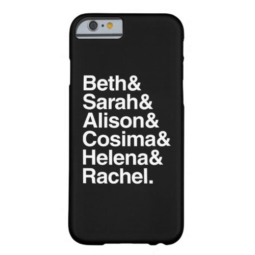 Orphan Black  Helvetica Design Barely There iPhone 6 Case
