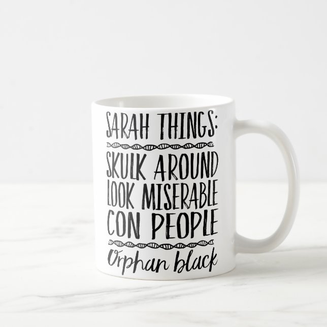 Orphan Black Sarah Things Mug (Right)