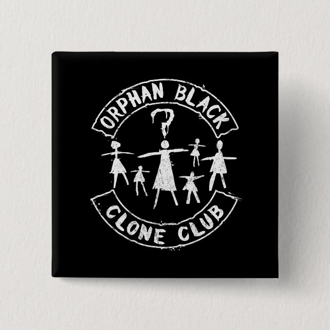 Orphan Black | Stick Figure Clone Club Pinback Button (Front)