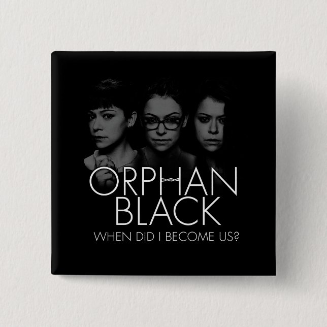 Orphan Black | Three Sestras Silhouette Pinback Button (Front)