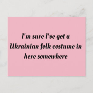 orphan black tv show quote Ukrainian folk costume Postcard