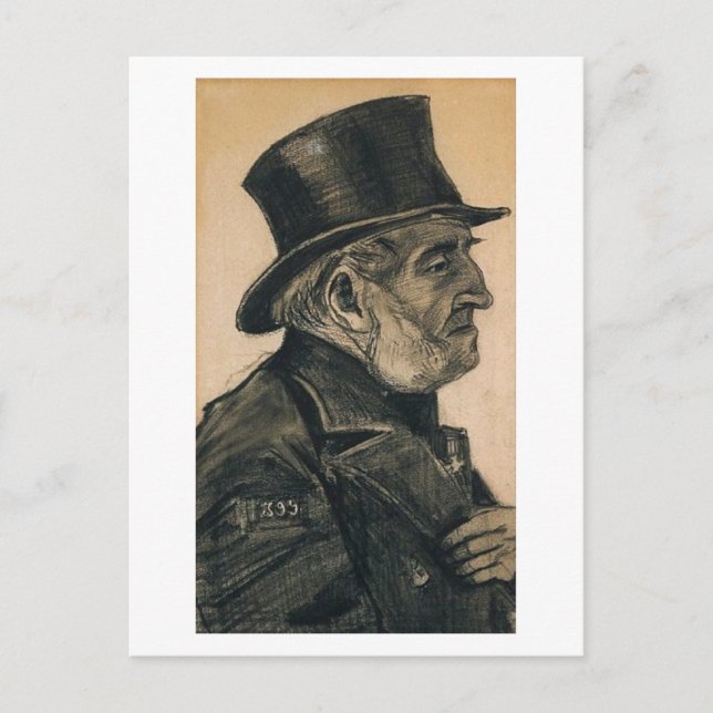 Orphan Man with Top Hat, Vincent van Gogh Postcard (Front)