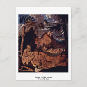 Orpheus And The Animals By Leu D. J. Hans Postcard