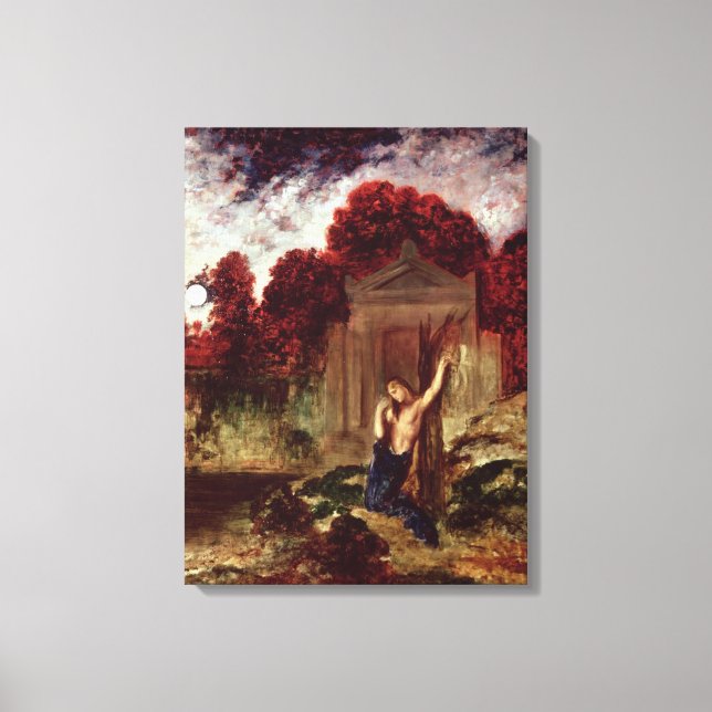 Orpheus at the Tomb of Eurydice Canvas Print (Front)