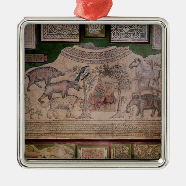 Orpheus charming the animals metal ornament (Front)