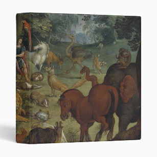 Orpheus Charming the Beasts (oil on panel) 3 Ring Binder