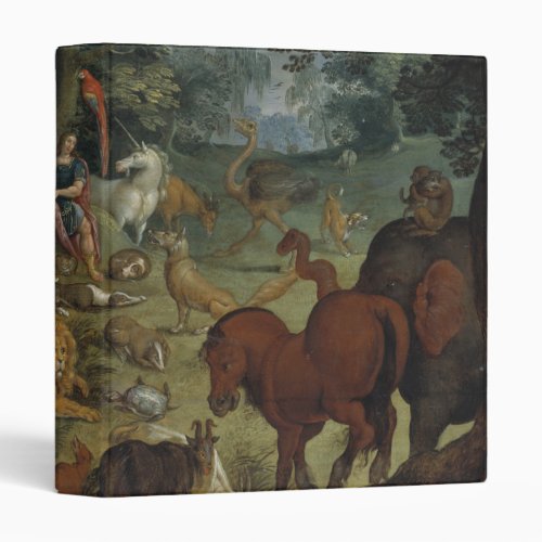 Orpheus Charming the Beasts oil on panel 3 Ring Binder