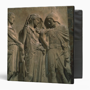 Orpheus, Eurydice and Hermes (marble) 3 Ring Binder
