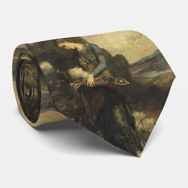 Orpheus, Painting by Gustave Moreau Neck Tie (Rolled)