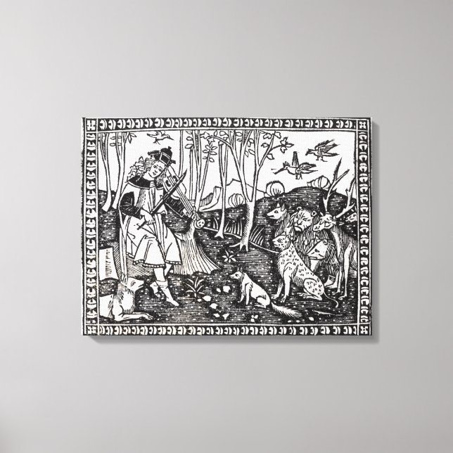 Orpheus Playing to the Animals, 1500 Canvas Print (Front)