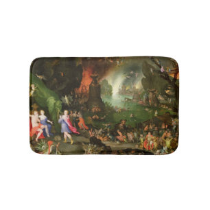 Orpheus with a Harp Playing to Pluto Bathroom Mat