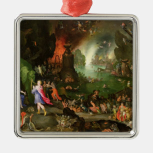 Orpheus with a Harp Playing to Pluto Metal Ornament
