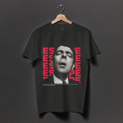 Orphic Mr Bean Escape design _ motivational quote T_Shirt