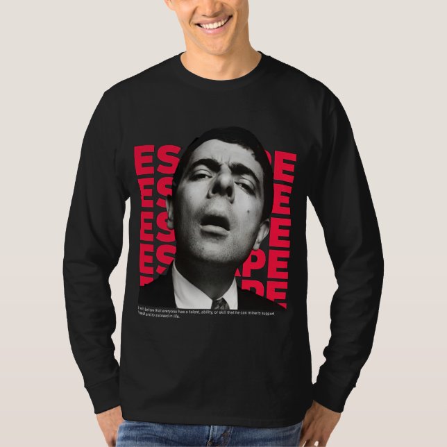 Orphic Mr Bean Escape Design T-Shirt (Front)