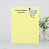 Orpington White Rooster (Standing Front)