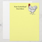 Orpington White Rooster (Front/Back)
