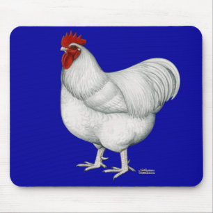 Orpington White Rooster Mouse Pad