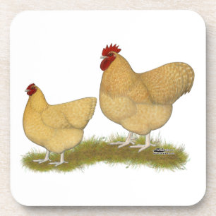 Orpingtons Lemon Cuckoo Beverage Coaster