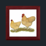 Orpingtons Lemon Cuckoo Jewelry Box<br><div class="desc">Lemon cuckoo is an attractive new color being developed in an old English chicken breed, the Orpington.</div>