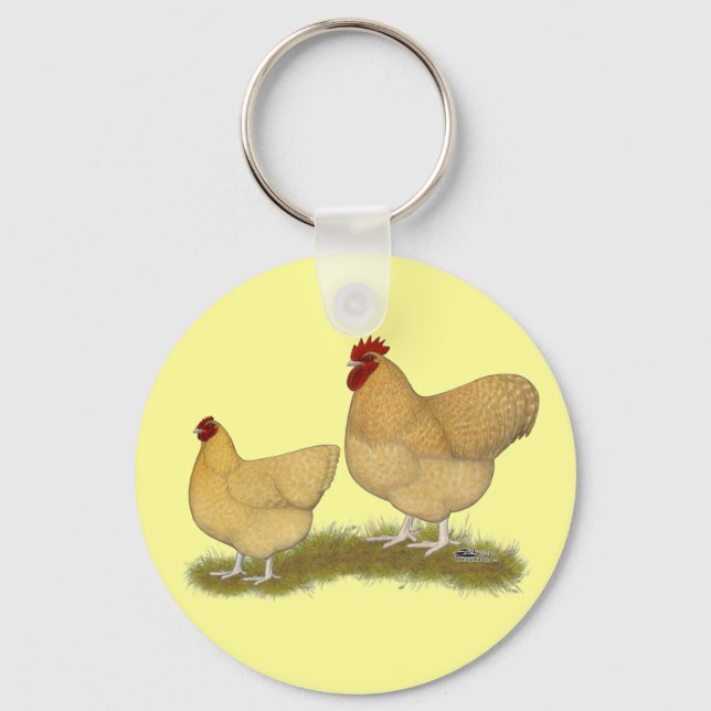 Orpingtons Lemon Cuckoo Keychain (Front)