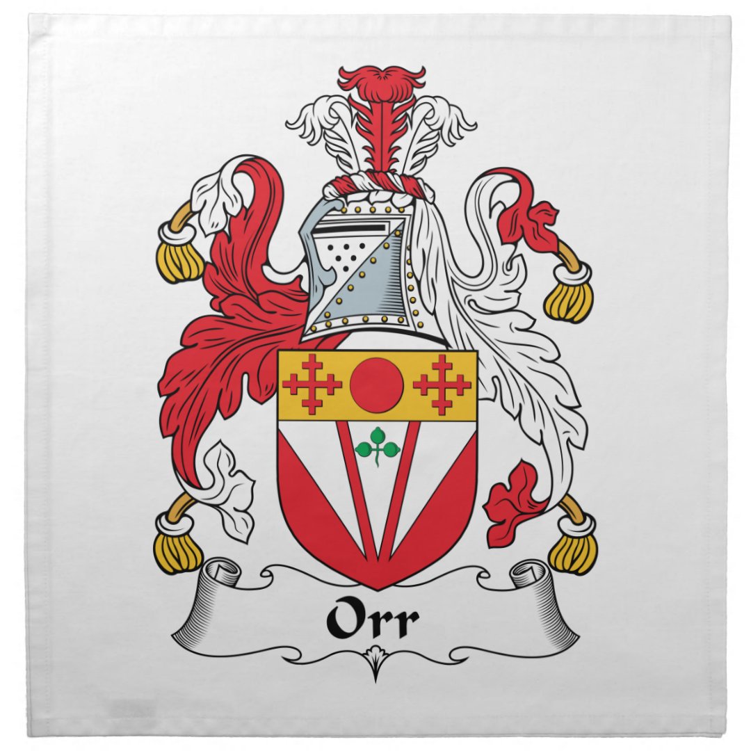 Orr Family Crest Cloth Napkin | Zazzle