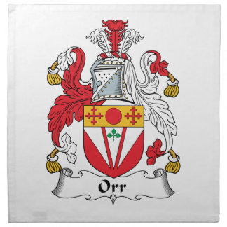 Orr Family Crest Cloth Napkin