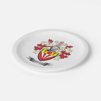 Orr Family Crest Coat of Arms Paper Plates