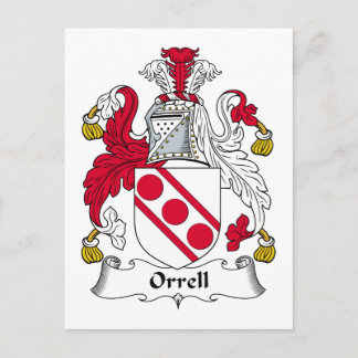 Orrell Family Crest Postcard