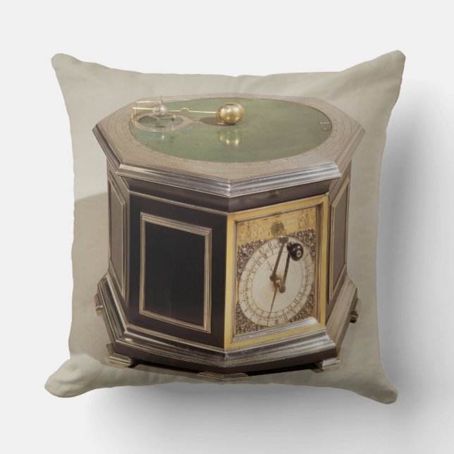 Orrery made by Thomas Tompion (1639-1713) and Geor Throw Pillow (Front)