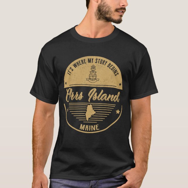 Orrs Island Maine It's Where my story begins T-Shirt (Front)