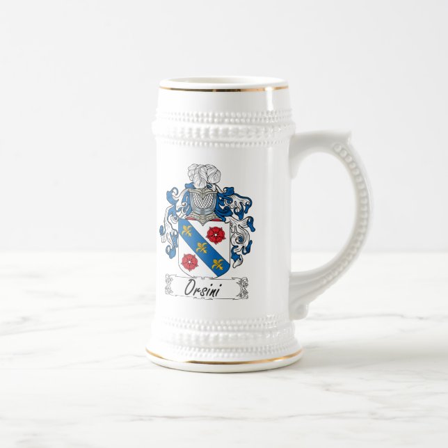 Orsini Family Crest Beer Stein (Right)