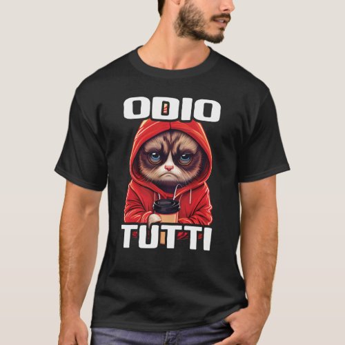 Orso Divertente Regalo I Hate People I Odio Tutti  T_Shirt