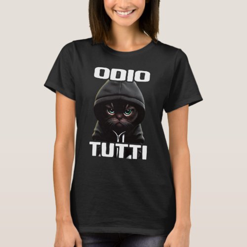 Orso Divertente Regalo I Hate People I Odio Tutti T_Shirt
