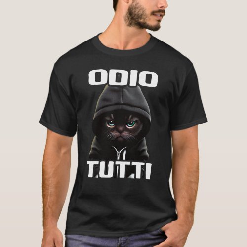 Orso Divertente Regalo I Hate People I Odio Tutti T_Shirt