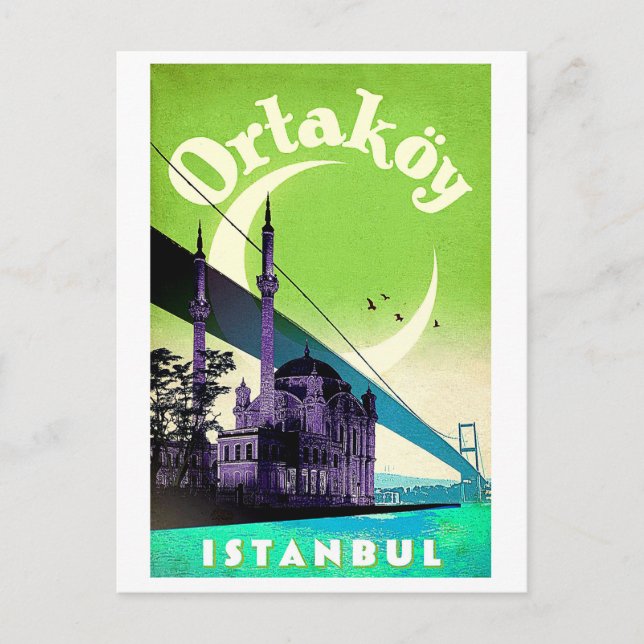 Ortakoy, Bosphorus, bridge, Istanbul, Turkey Postcard (Front)