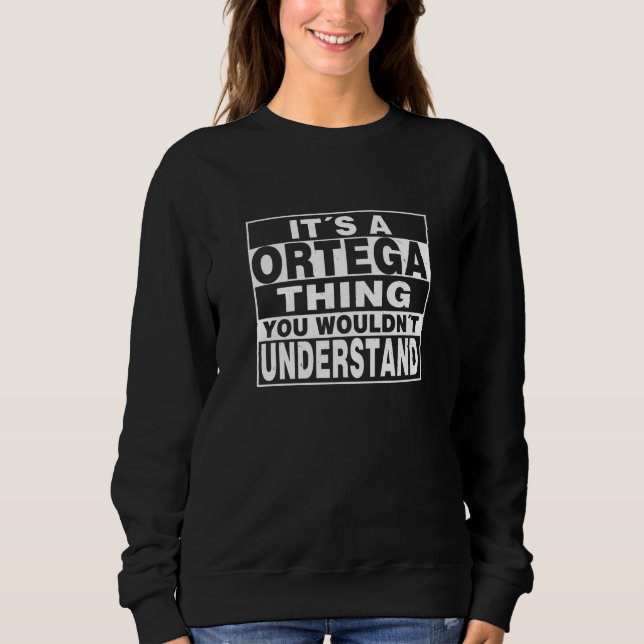 ORTEGA Surname Personalized Gift Sweatshirt (Front)