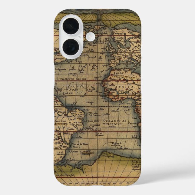 Ortelius Form of the World Map Case-Mate iPhone Case (Back)