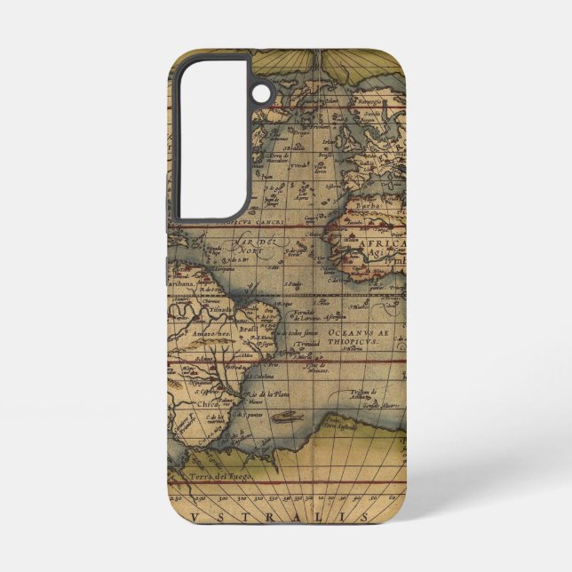Ortelius Form of the World Map Samsung Galaxy Case (Back)