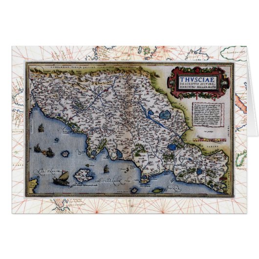 Ortelius' Thvsciae Cards (Front Horizontal)