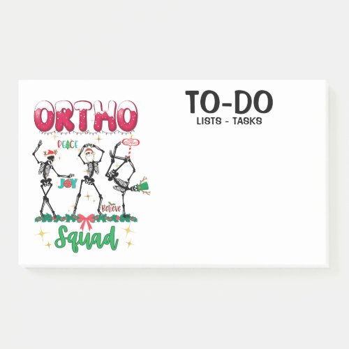 Ortho Christmas Squad Ortho Orthopedic Coworkers M Post_it Notes
