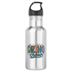 Ortho Crew Vintage Dental Team Vector Design_1 Stainless Steel Water Bottle