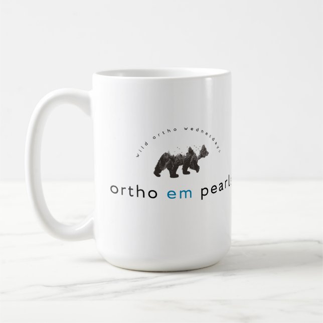 Ortho EM Pearls Bear Mug (Left)