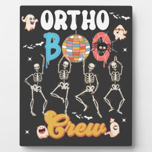 Ortho Orthopedic Halloween Boo Crew Co-workers Plaque