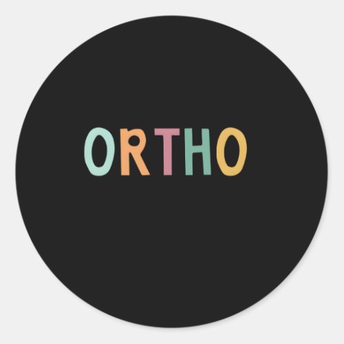Ortho Squad Classic Round Sticker