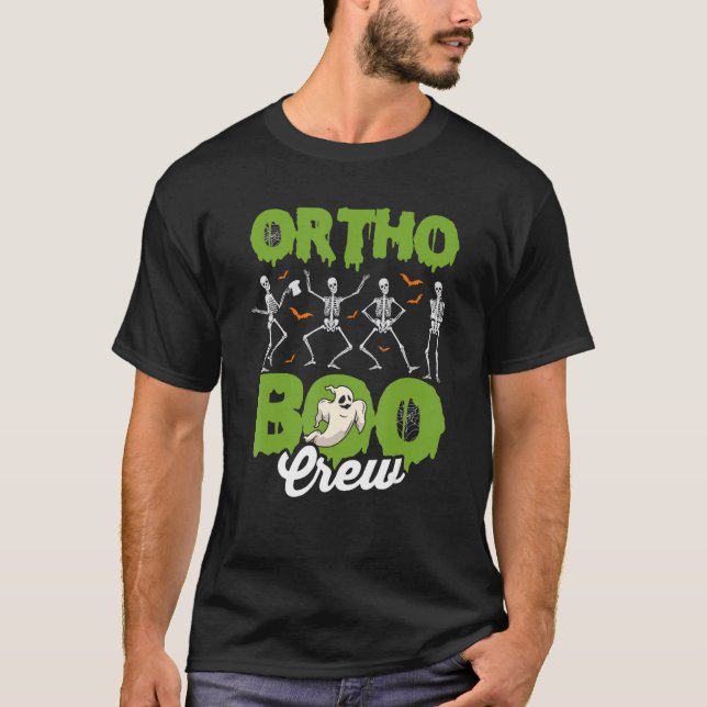 Ortho Squad Spooky Ortho Orthopedic Halloween Boo  T-Shirt (Front)