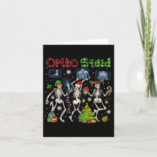 Ortho Squad Xmas Three Santa Reindeer Elf X-ray Sk Card