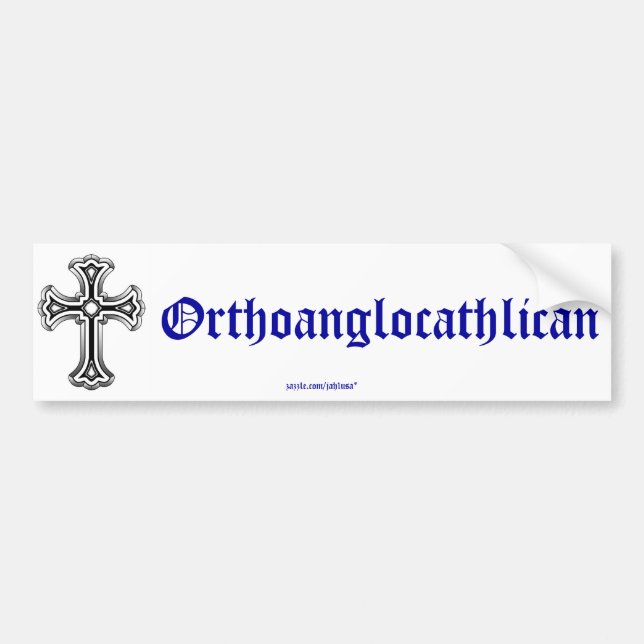 Orthoanglocathilan Bumper Sticker (Front)