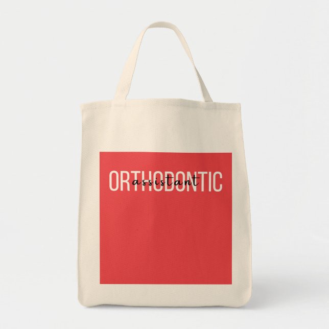 Orthodontic Assistant Tote Bag (Front)