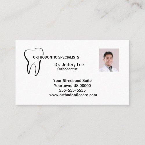 Orthodontic Practice Business Card