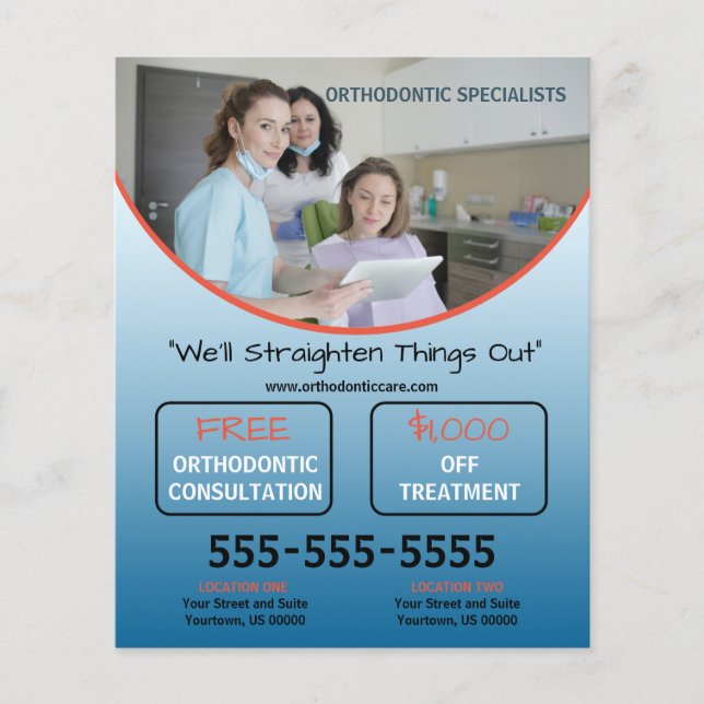 Orthodontic Practice Flyer (Front)